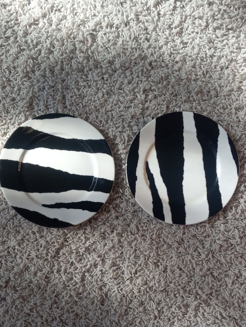 Vintage Polo Lounge Zebra Plates